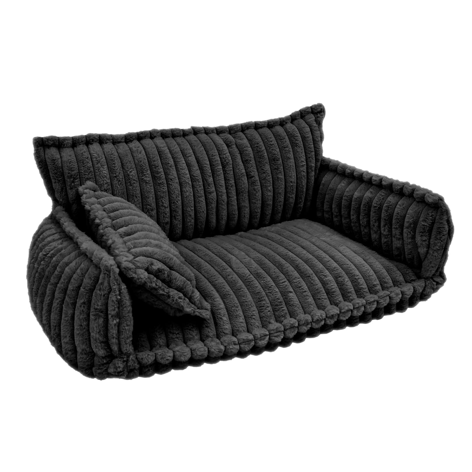 Cama ortopédica para gatos, 100 x 67 x 40 cm, con cojín para mascotas | Cama para gatos para interiores, sofá para gatos, sofá para casas, salón, dormitorio y balcones