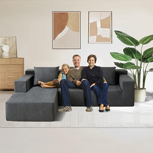 Miniatura 29 de Sofá cama plegable de tamaño individual con almohada de espuma viscoelástica, silla convertible para cama, futón perezoso para sala de estar, gris