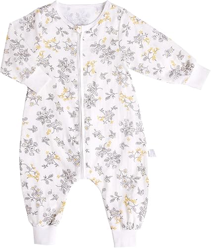 Miniatura 1 de Saco de dormir original de muselina 100% algodón para niños, saco de dormir con piernas, mantas de manga larga para bebé, 1-4T