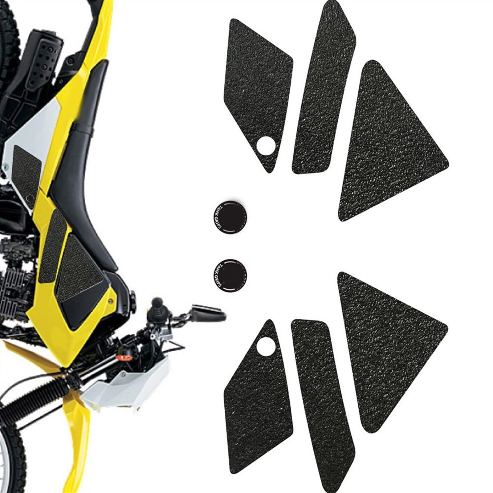 Grip de friction réservoir DR200S antidérapant pour un contrôle optimal des genoux