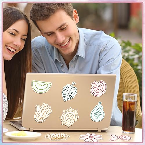 Miniatura 4 de Crtiin Paquete de 100 tiras sensoriales para ansiedad, adhesivos con textura áspera, calcomanías sensoriales para calmar, calcomanías táctiles para