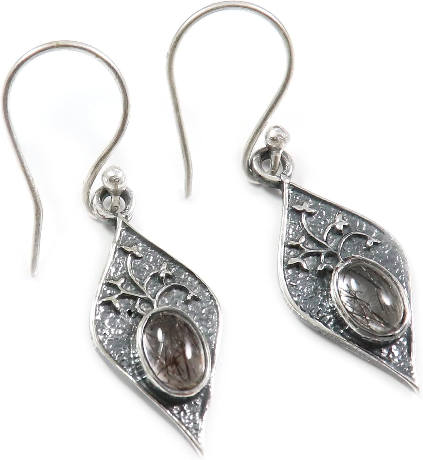 Goyal Exports 925 Sterling Silver Magnesite Turquoise Treated Peridot Faceted Garnet Faceted Black Onyx Gemstone Silver Stud Earring Handmade Jewelry SEG122