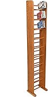 Vista 11 de Wood Shed Hill 04 Series - Estante de almacenamiento de CD estilo clavija, estante de almacenamiento de madera de roble real y estantes de Miel