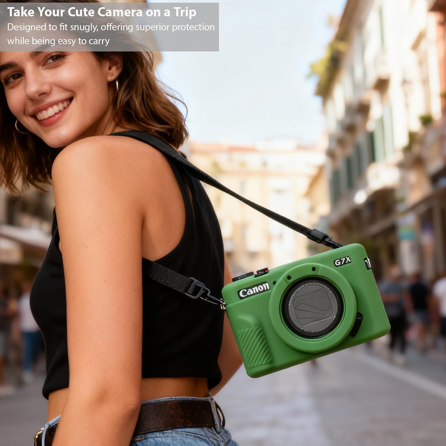 Camera Case for Canon G7X Mark II / G7X II - Green image 3