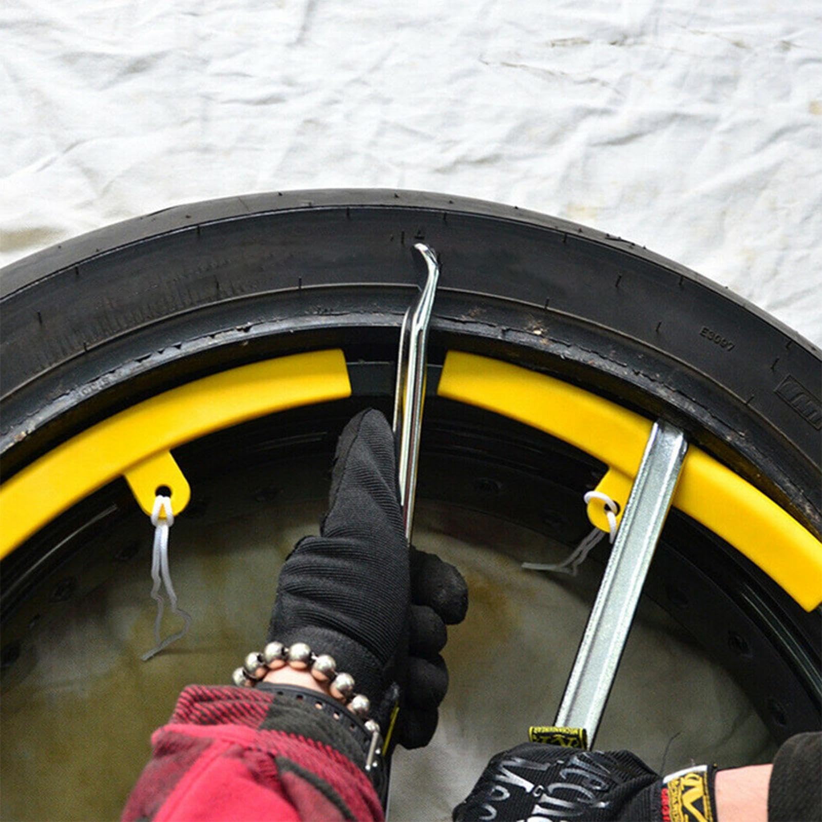 2 Démonte-pneus En Fer – Barre à Levier Pour Changement De Pneu Voiture Et Moto (neuf)
