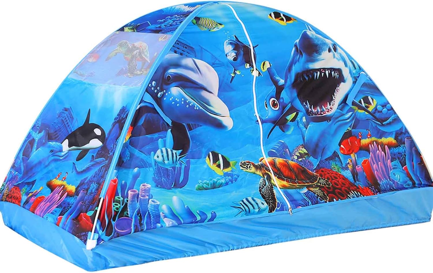 Kid Bed Tent -Twin Play Tent Dream Playhouse for Bedroom Decor Indoor Games Twin Size Bed Canopy by CRAWLBO