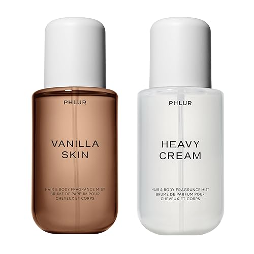 PHLUR Vanilla Skin & Heavy Cream Body Mist - Fragancia en spray para cabello y cuerpo - (8 onzas líquidas)