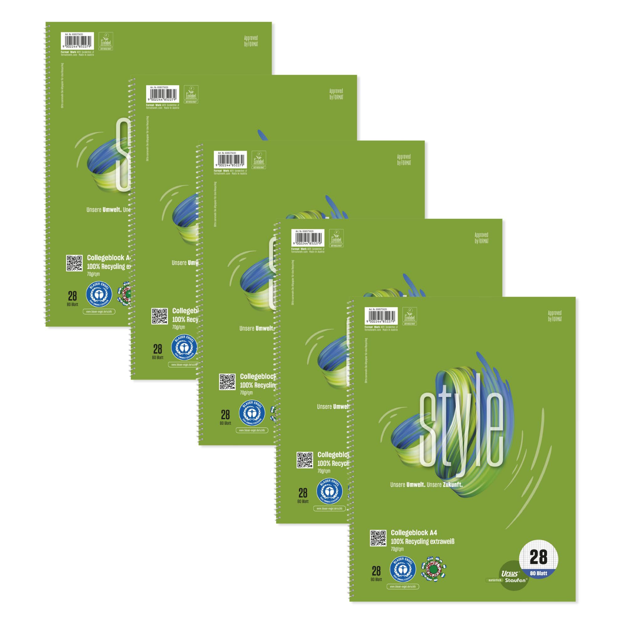 Bloc De Bureau 100 Feuilles 60g Format A5 Quadrillé 5x5