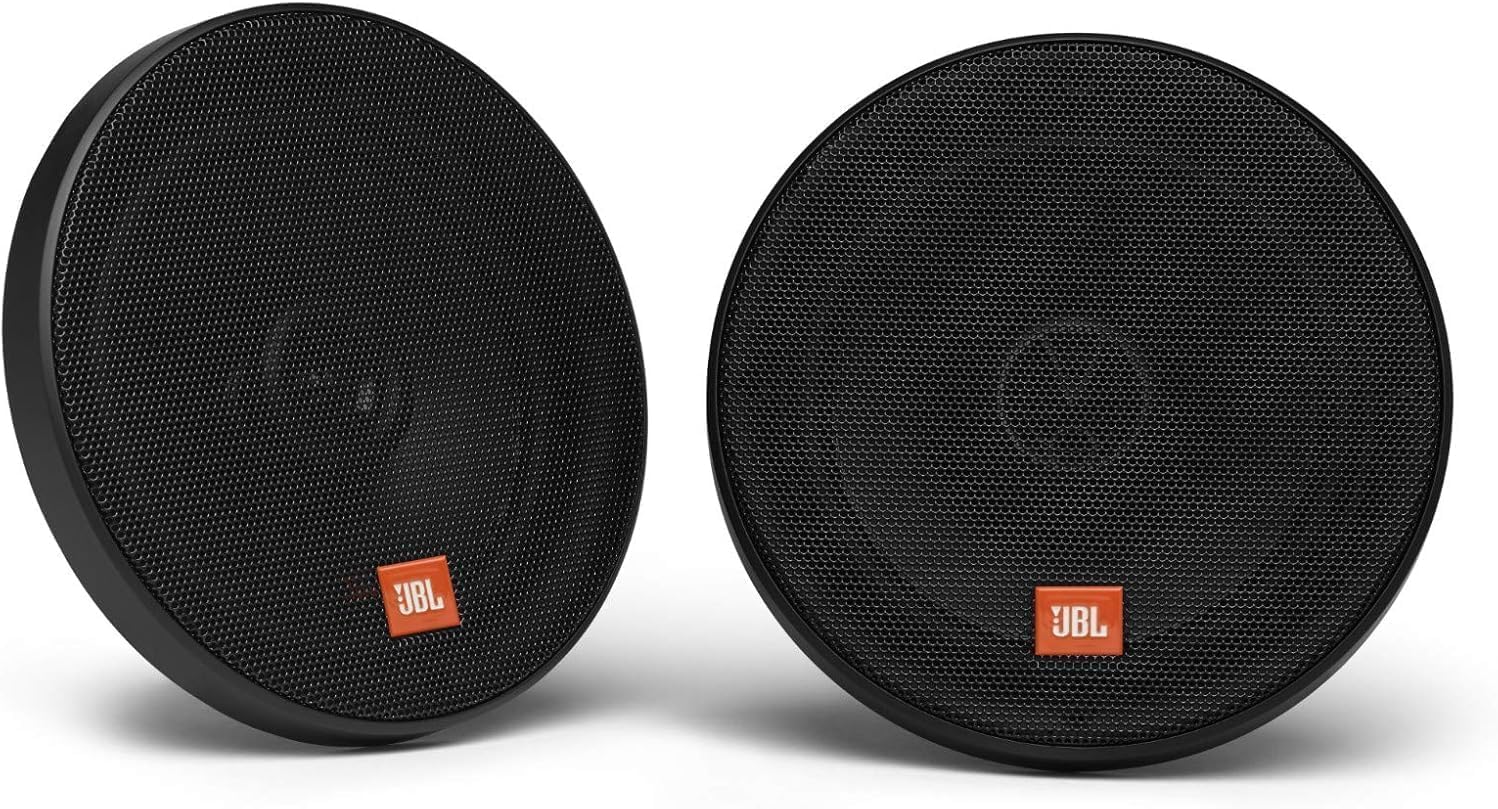 JBL STAGE2624 - Altavoz | 6.5 pulgadas, altavoces coaxiales 40 W RMS / 240 W pico, cúpula PEI, resistente UV, para turismos, camiones y SUV