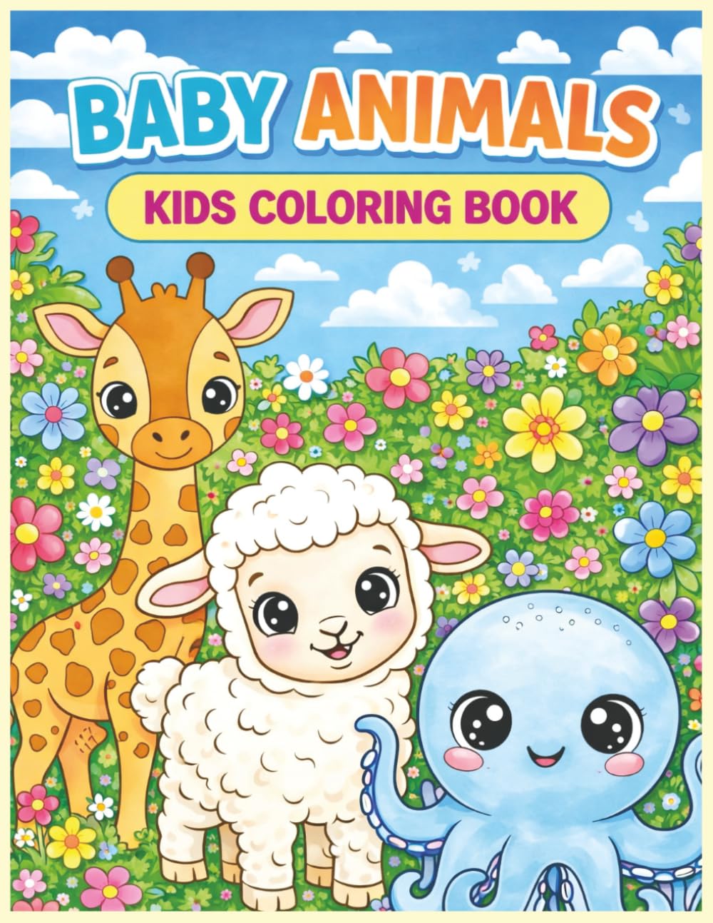 Baby Animals Coloring Book for Kids: Cute and Easy Animal Coloring Pages for Kids with Easy and Simple Designs