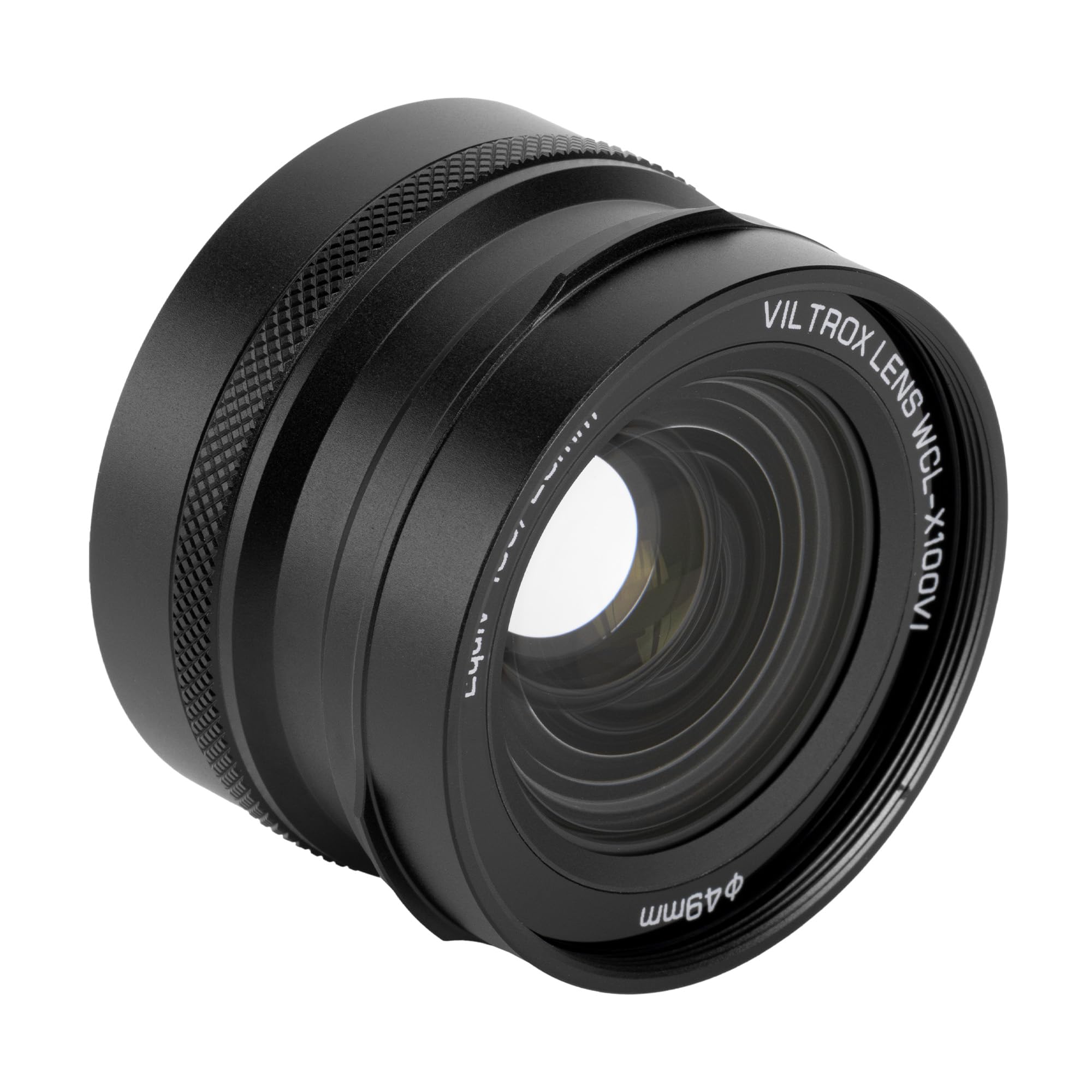 VILTROX WCL-X100 VI Obiettivo di Conversione Grandangolare, 0.8X Obiettivo a Riconoscimento Automatico per Fotocamere Fujifilm X100VI X100V X100F, Nero