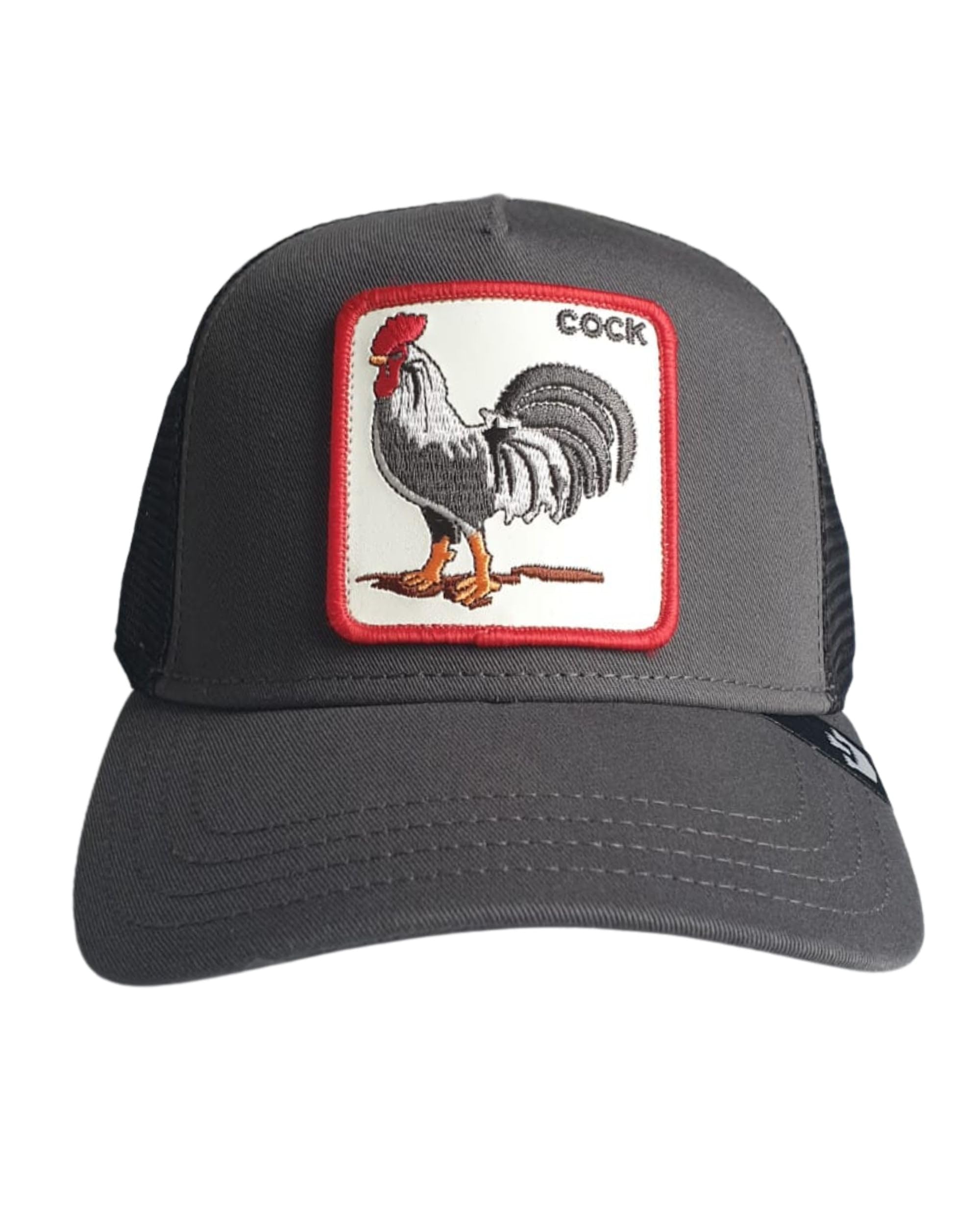 Goorin Bros. The Cock 101-0378-Grey Cap with Synthetic Visor, Dark Grey, One Size