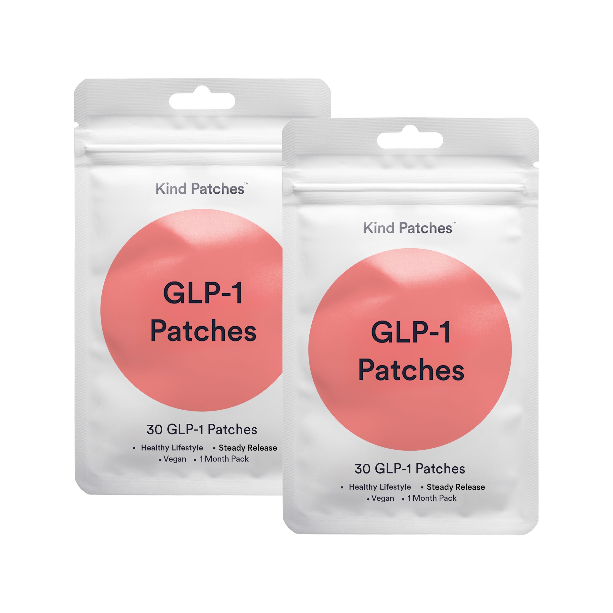Kind Patches GLP-1 Patches with L Glutamine Berberine Chromium Pomegranate and Cinnamon - 2 Pack 60 Patches