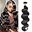 12A Human Hair Bundles Body Wave One Bundle 100% Unprocessed Brazilian Virgin Hair Bundles Double Weft Weave Body Wave Human Hair Natural Black Color (one bundle, 20)