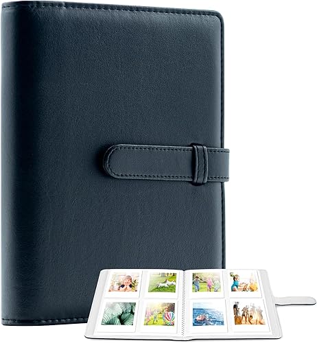 Ablus Mini álbum de fotos de 128 bolsillos para cámara Fujifilm Instax Mini, Polaroid Snap, Z2300, cámaras instantáneas SocialMatic e impresora