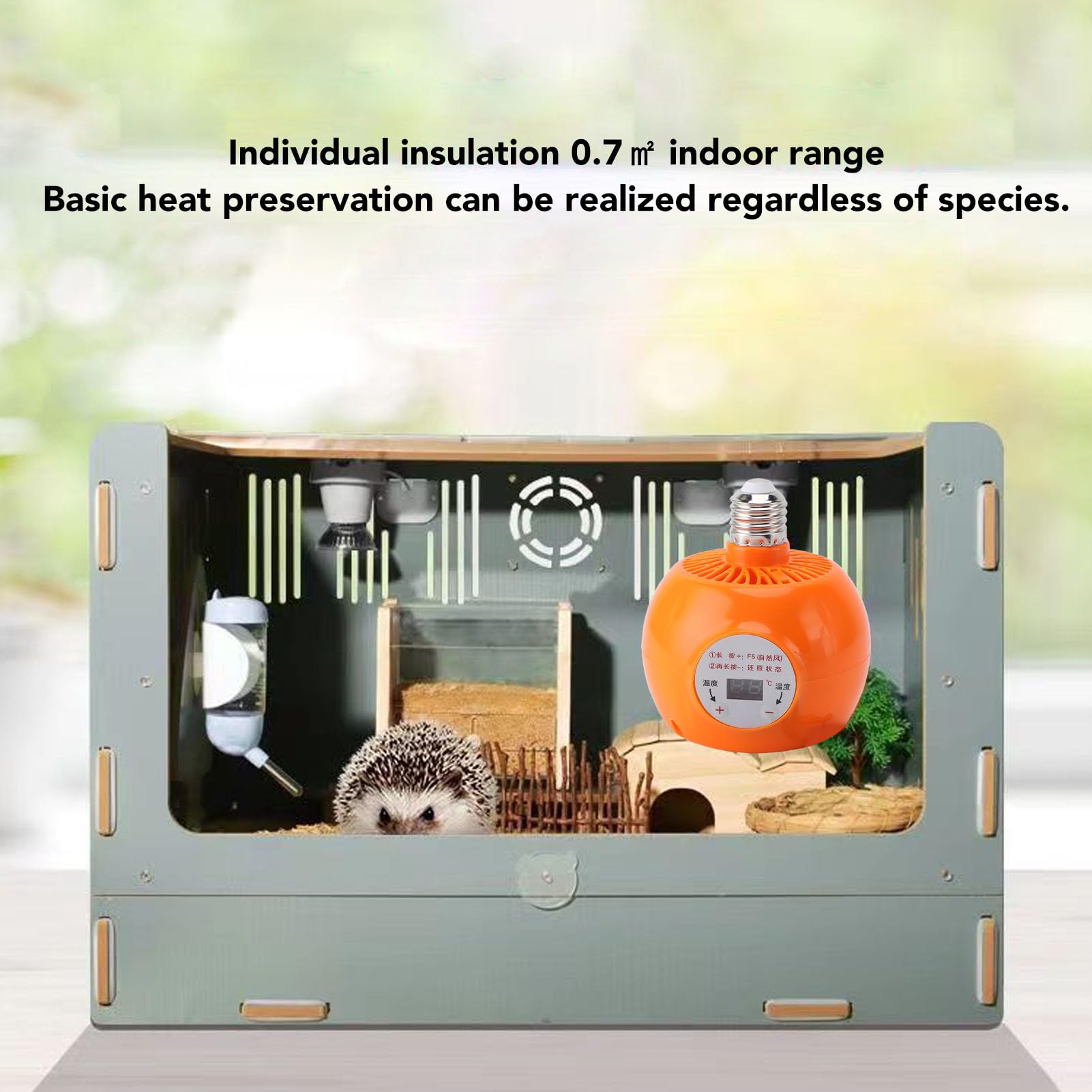Tnfeeon Chicken Coop Heat Lamp, Heat Lamp for Chickens Coop Brooder and Reptile Heat Bulb, E27 Overheating Prevention - Image 4