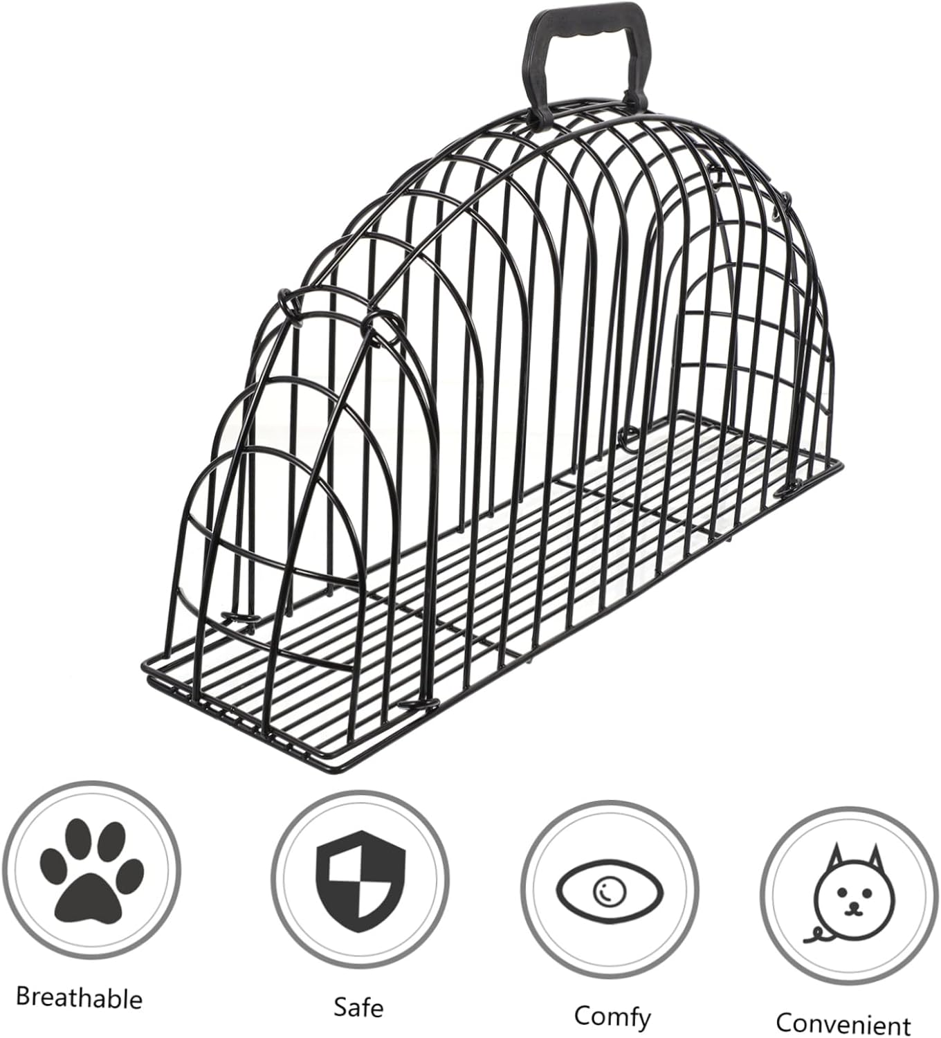 VANZACK Cat Grooming Cage Pet Shower Cage Sturdy Metal Drainage Netting Easy to Pet Supply
