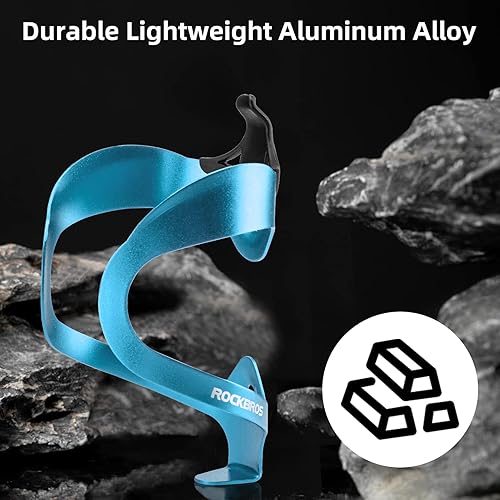Miniatura 3 de ROCKBROS Jaula y soporte para botella de agua de bicicleta de aluminio de aleación resistente ligera para bicicleta de carretera y montaña