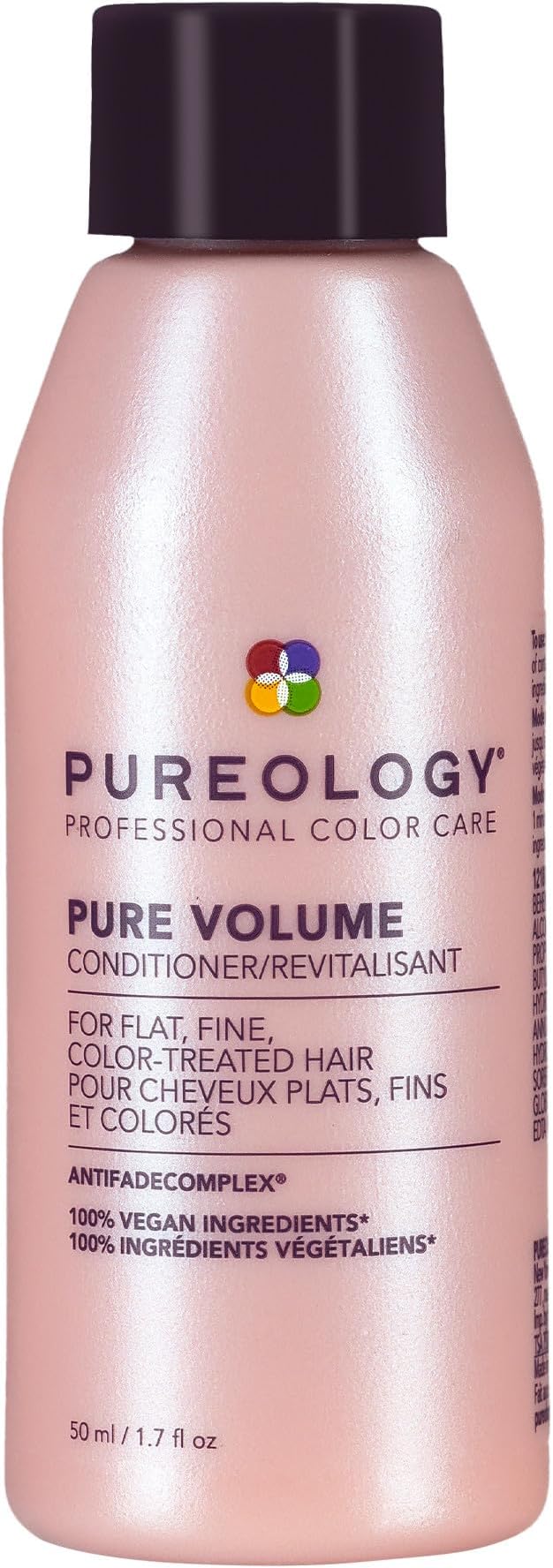 Pureology Pure Volume Conditioner - Enhances Volume and Movement, Lightweight Shampoo for Fine, Flat, Color Treated Hair, 1.7 Fl Oz