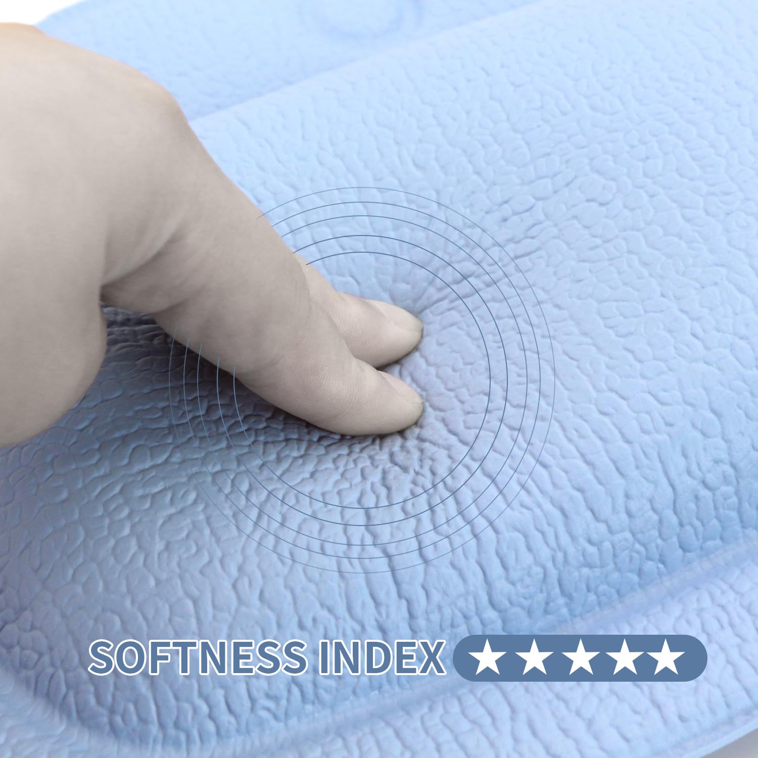 Almohada Bañera Baño Cojín Bañocon - 3 Ventosas Antideslizantes Tecnología 4D Air Mesh Cuello Ergonómica, Waterproof Bath Headrest Bathtub para Todas Las Bañeras, SPA en Casa Bañera de Hidromasaje