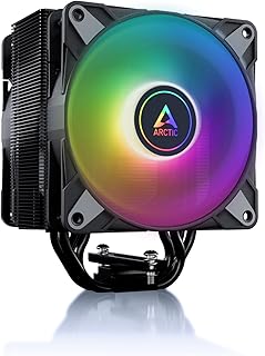 ARCTIC Freezer 36 A-RGB – Refroidisseur CPU monotour avec push-pull, deux ventilateurs P 120 mm à pression optimisée et éc…