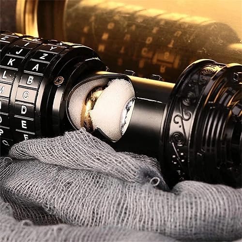 Vista 2 de Cryptex - Cajas de rompecabezas con código Da Vinci, Mini Cryptex Lock, aniversario, día de San Valentín, rompecabezas de cumpleaños, regalos