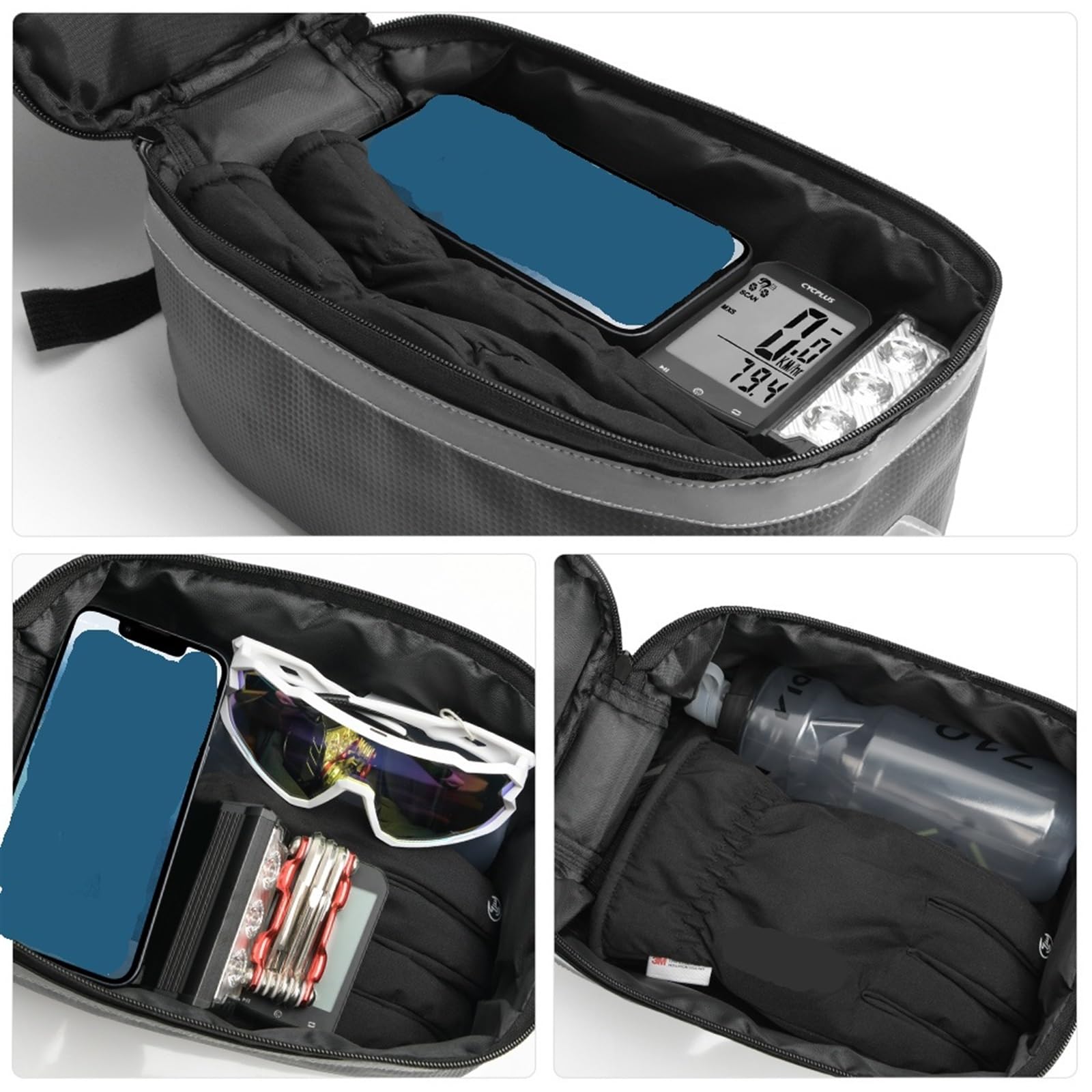 Fahrradtasche 8L Fahrrad-Rücksitztasche, Fahrradgepäckträgertasche, Kofferraumtasche, Fahrradsatteltaschen, große Kapazität, wasserdichte Reisetasche mit Regenschutz Fahrradtaschen für Gepäckträger