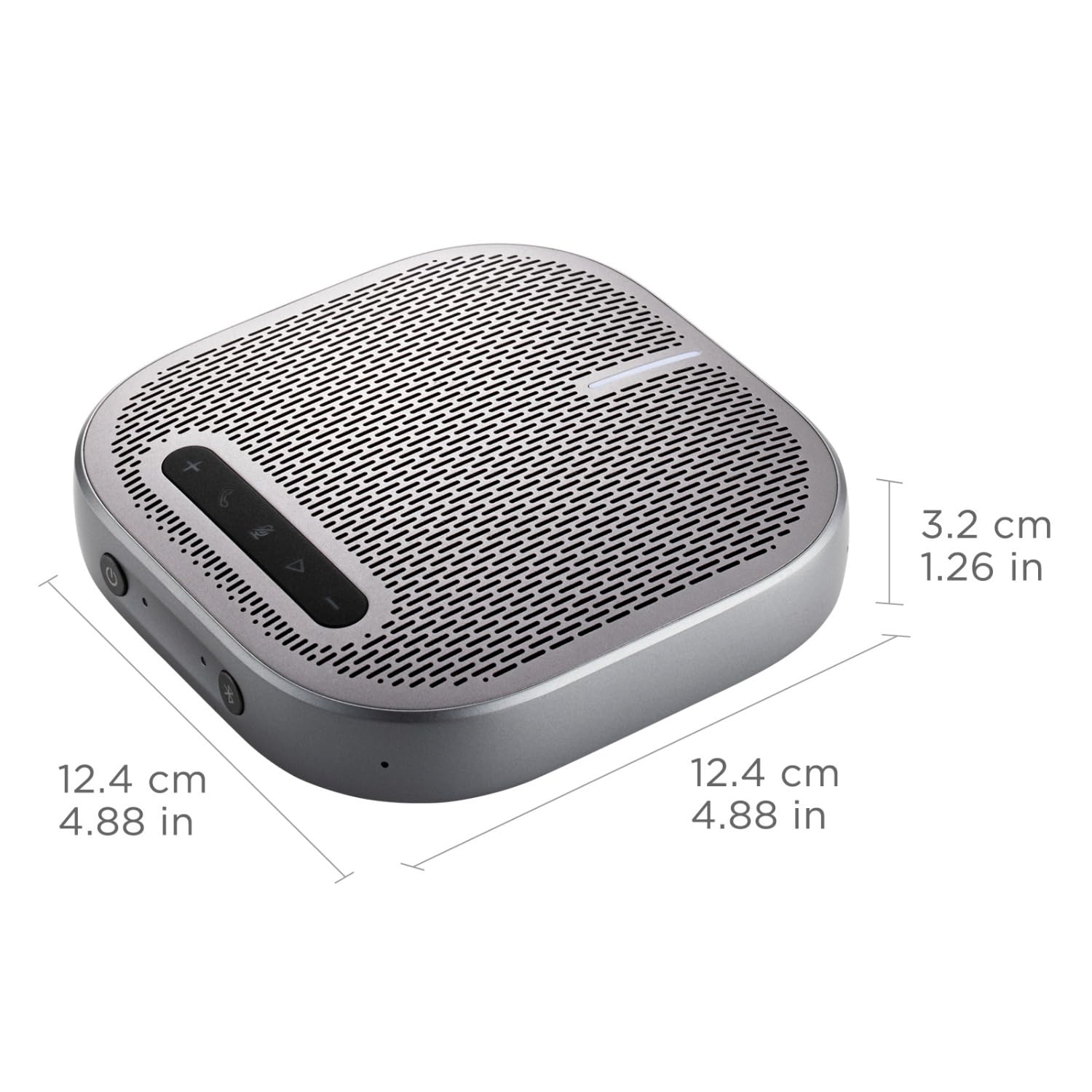 ViewSonic Converse VB-AUD-201 Tragbare Konferenz-Freisprecheinrichtung, Bluetooth 5.0, UAC-2 USB-Audio-Schnittstelle, integrierter Akku, 360-Grad-Sound-Tonabnehmer