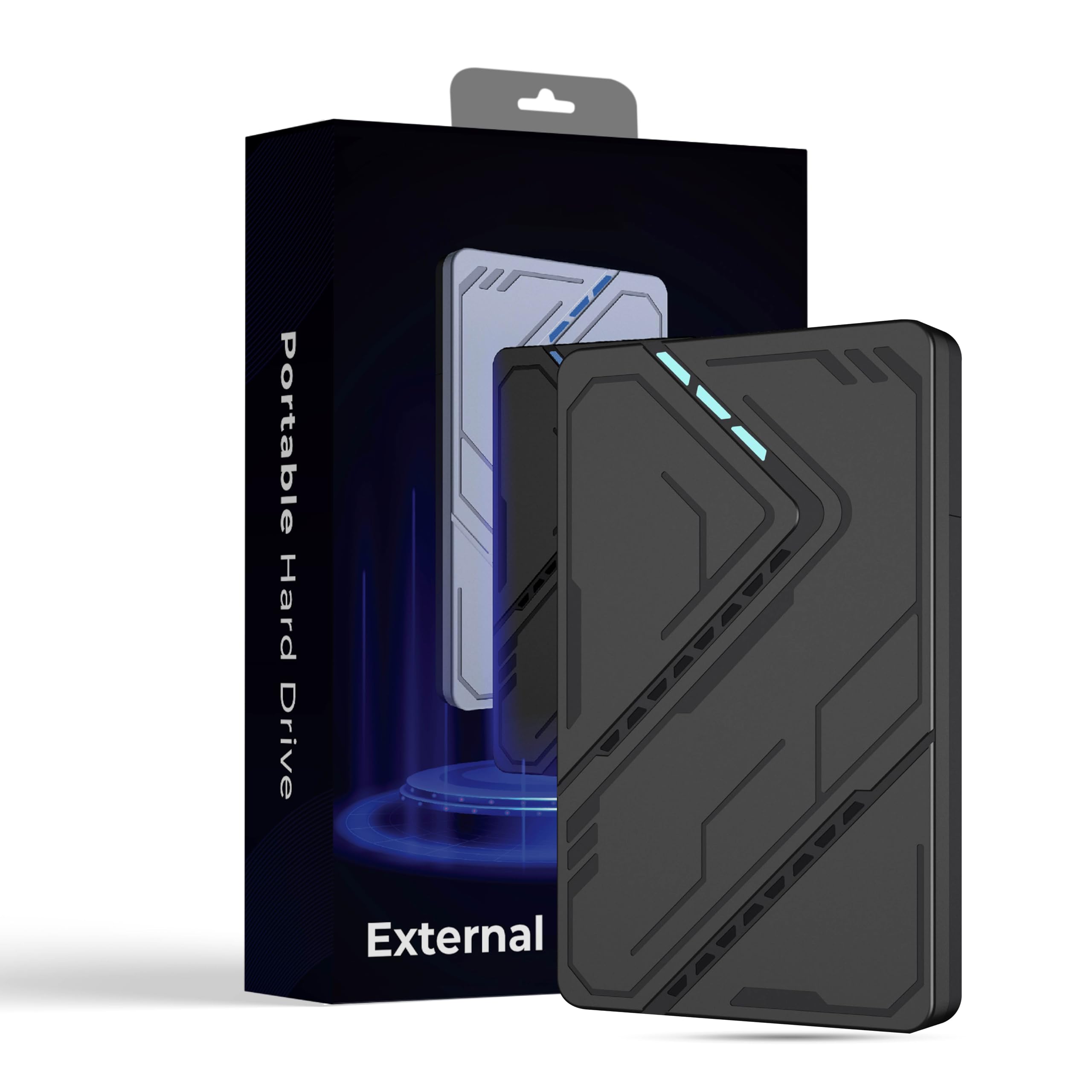 Disco duro externo USB 3.0 de 1 TB, disco duro externo PS5, disco duro externo de 2.5 pulgadas, almacenamiento de transferencia de datos de alta velocidad y disco duro de respaldo para laptop, consola