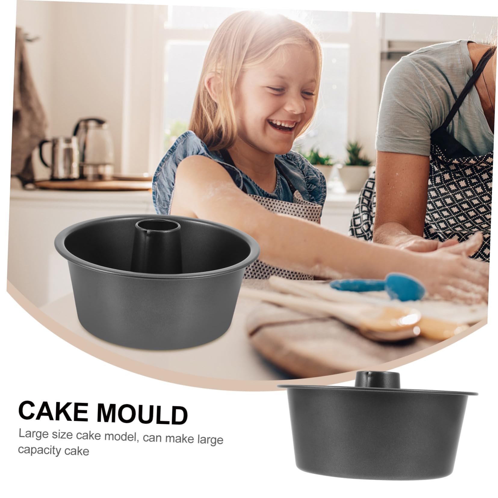 Moule à Pâtisserie Rond Facile à Démouler en Acier Carbone, Antiadhésif, Épais et Creux pour Gâteaux et Cupcakes, Pratique la Pâtisserie Maison