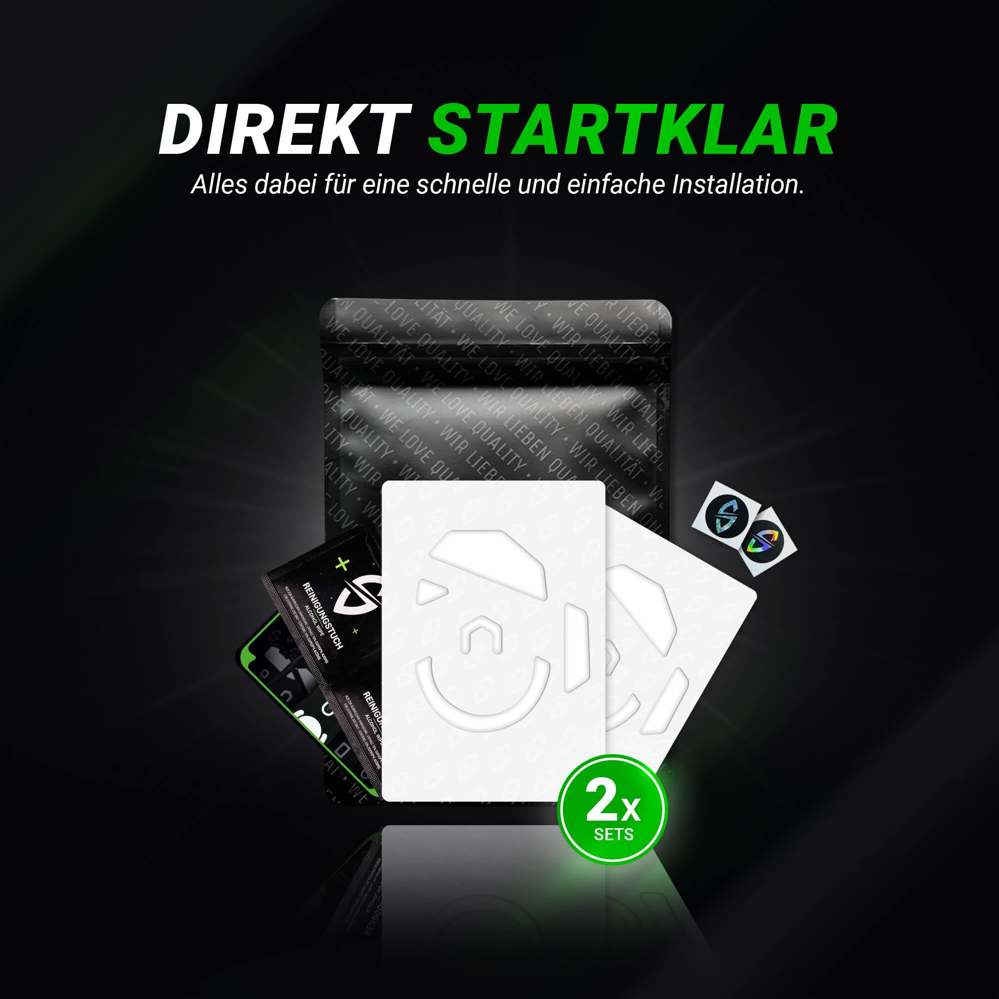 SensoryBoost DPS Glides (2 zestawy) kompatybilne z Logitech G502 Lightspeed | SPEED – Ślizgacze do myszy: ultraszybki i płynny ślizg, zaokrąglone krawędzie – Zapasowe stopki z PTFE