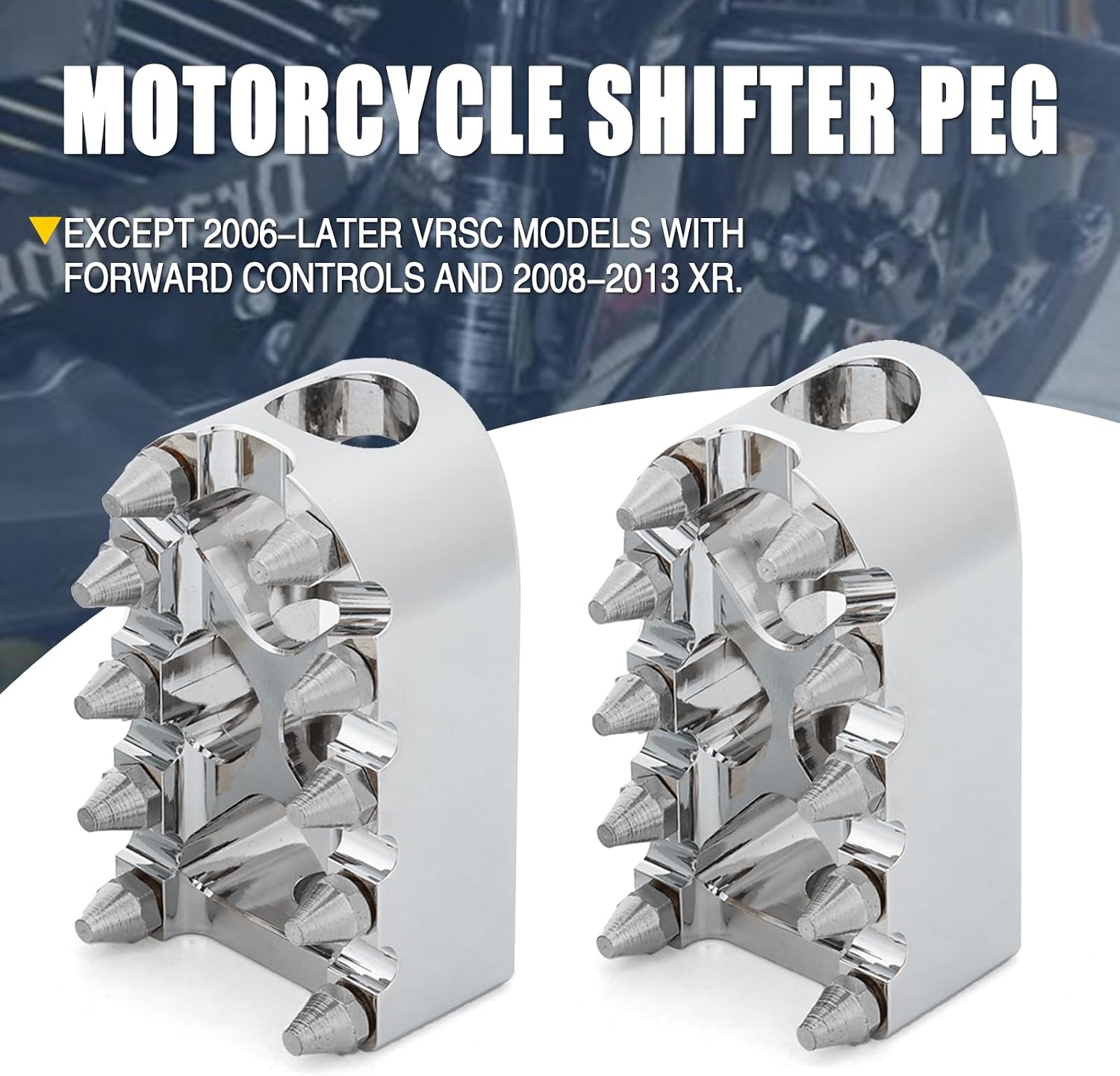 Motorcycle Shifter Peg CNC Gear Shift Lever Peg MX Style Fit For Harley Sportster 883 Touring Road Glide Street Glide Road King Electra Glide Softail Street Bob Fat Boy Dyna Fat Bob (Chrome Silver)