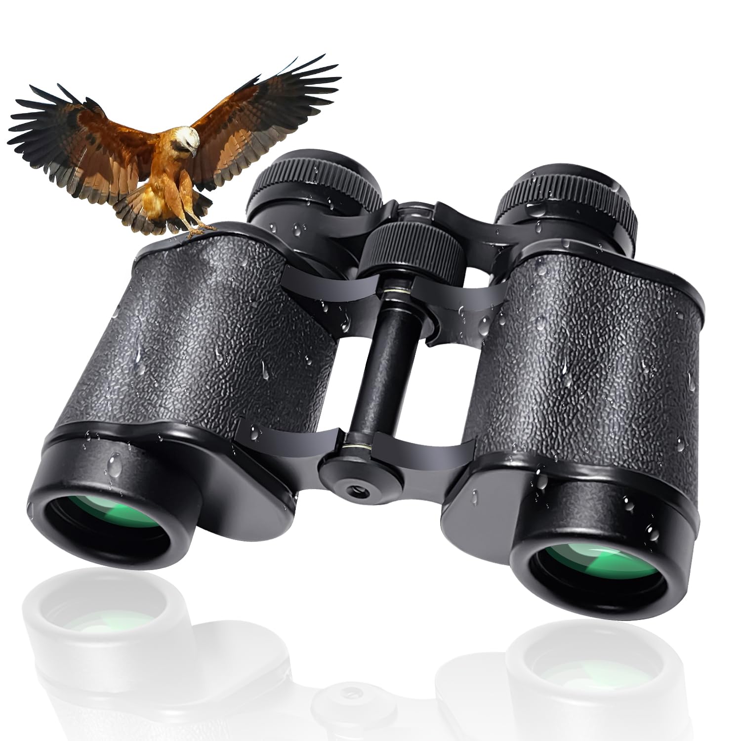 10x25 High Powered Binoculars for Adults, Waterproof Compact Binoculars with Low Light Vision for Bird Watching Hunting Football Games Travel