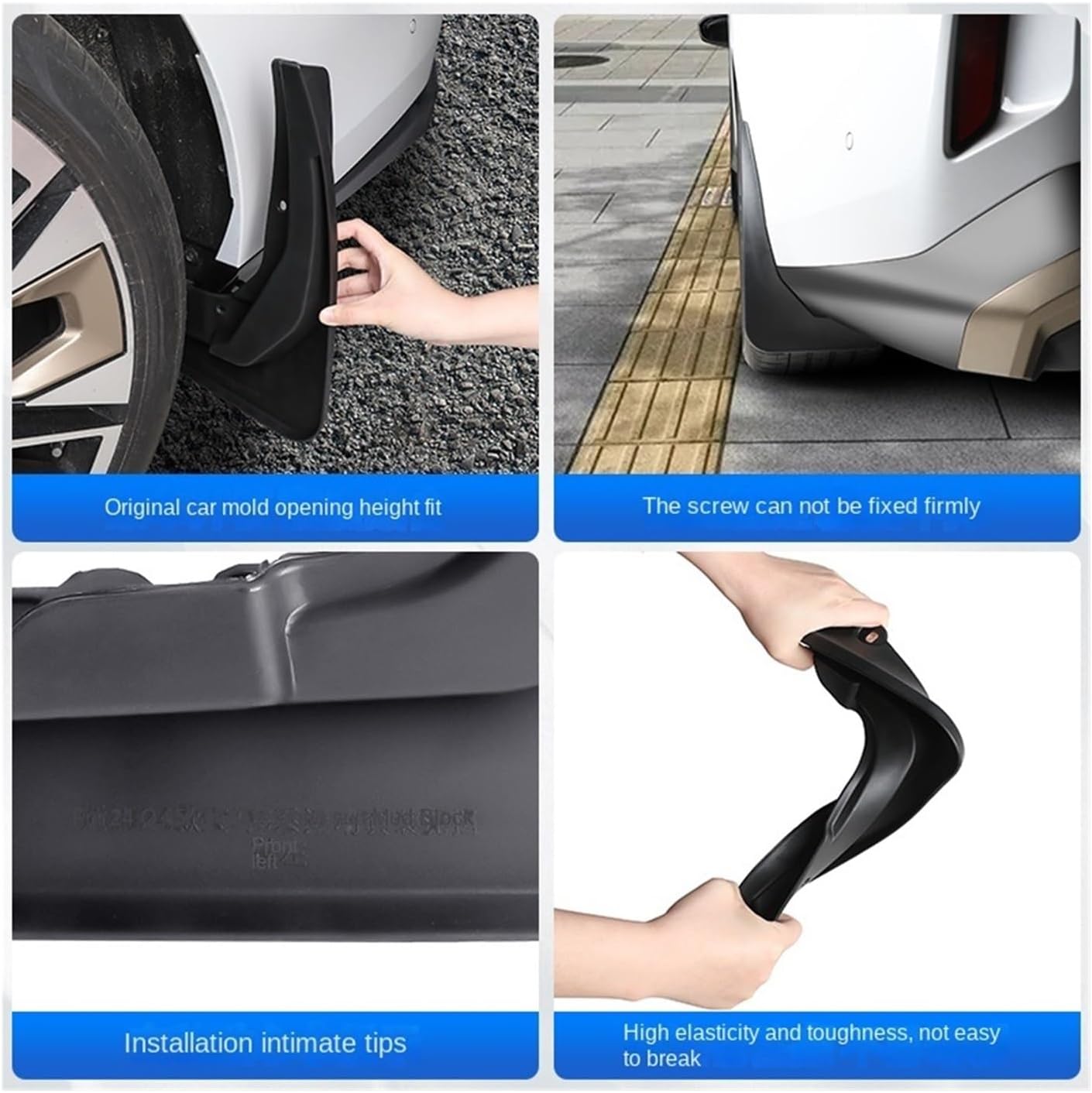 Car Mudguards Mud Flaps Splash Guards Front Rear Wheel Fender Car Exterior Accessories Compatible for BMW 5 Series G60 2024