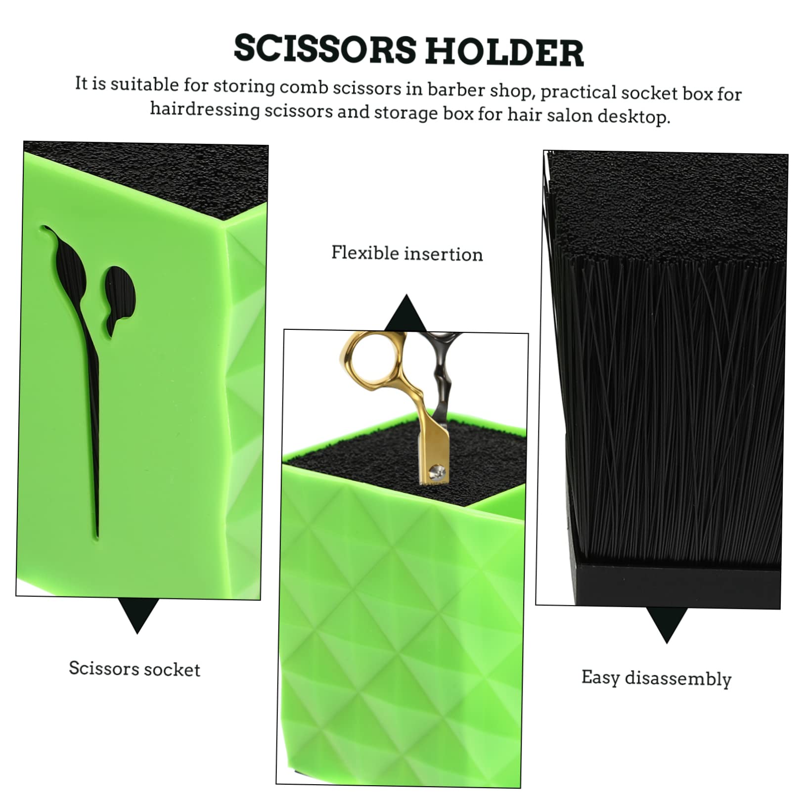 Mikinona Scissor Organizer Barber Tool Box Clips Storage Large Capacity Plastic Hairdressing Holder Clip Storage Box