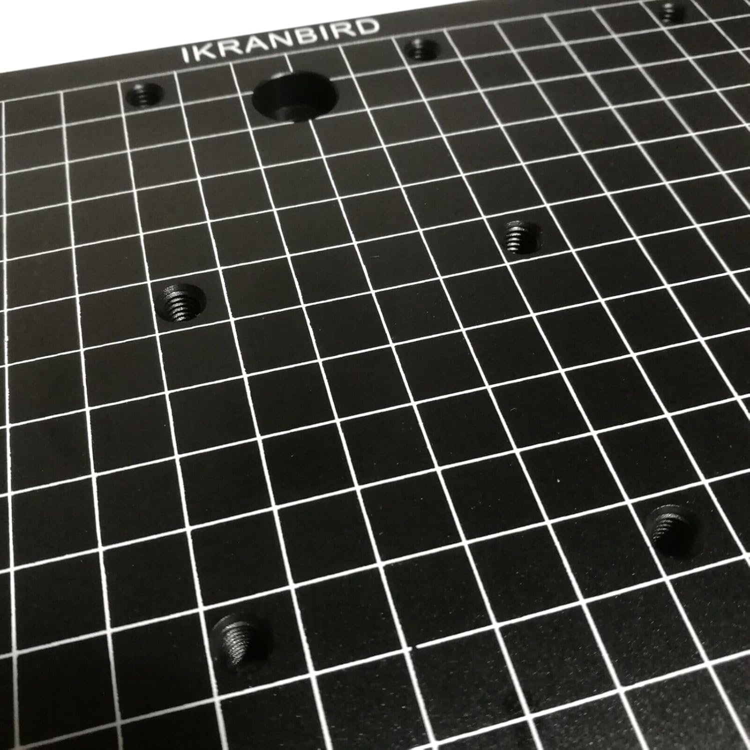 CNC Aluminum Alloy Grid Spoilboard for 3018 CNC Router Machine, Size 30 x 18 x 1.2CM, 24 Screw Holes (M6 × 1)