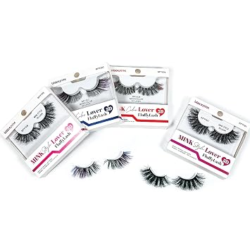 BlackPink Mink Style Color Lover Fluffy Lash 5D Fluffy Reusable Light Weight Natural False Lashes Fake Eye Lash