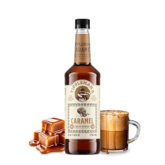 Tipplemans Caramel Coffee Syrup - Rich Flavor for Hot or Iced Drinks, Latte, Tea, Espresso, Cappuccino, Macchiato, Cocktails, Baking - 25.4 Fl Oz | All Natural Gourmet Coffee Bar Syrups