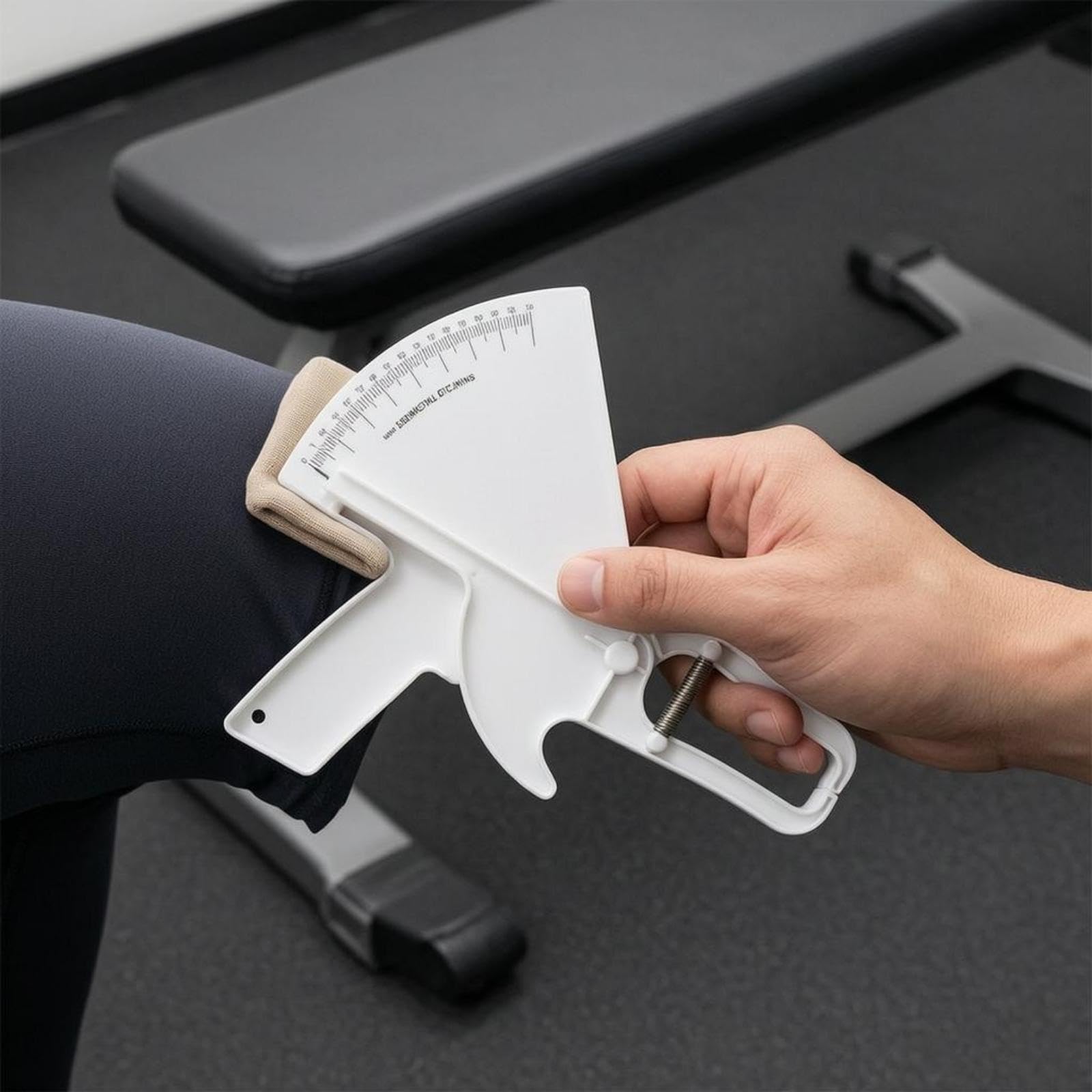 Sharplace Pinza Adipometrica a 5 Pezzi per La Misurazione Delle Pliche Cutanee, Composizione Corporea, Calibro Manuale, a Molla, Apertura Controllata, Vis, 4 pezzi