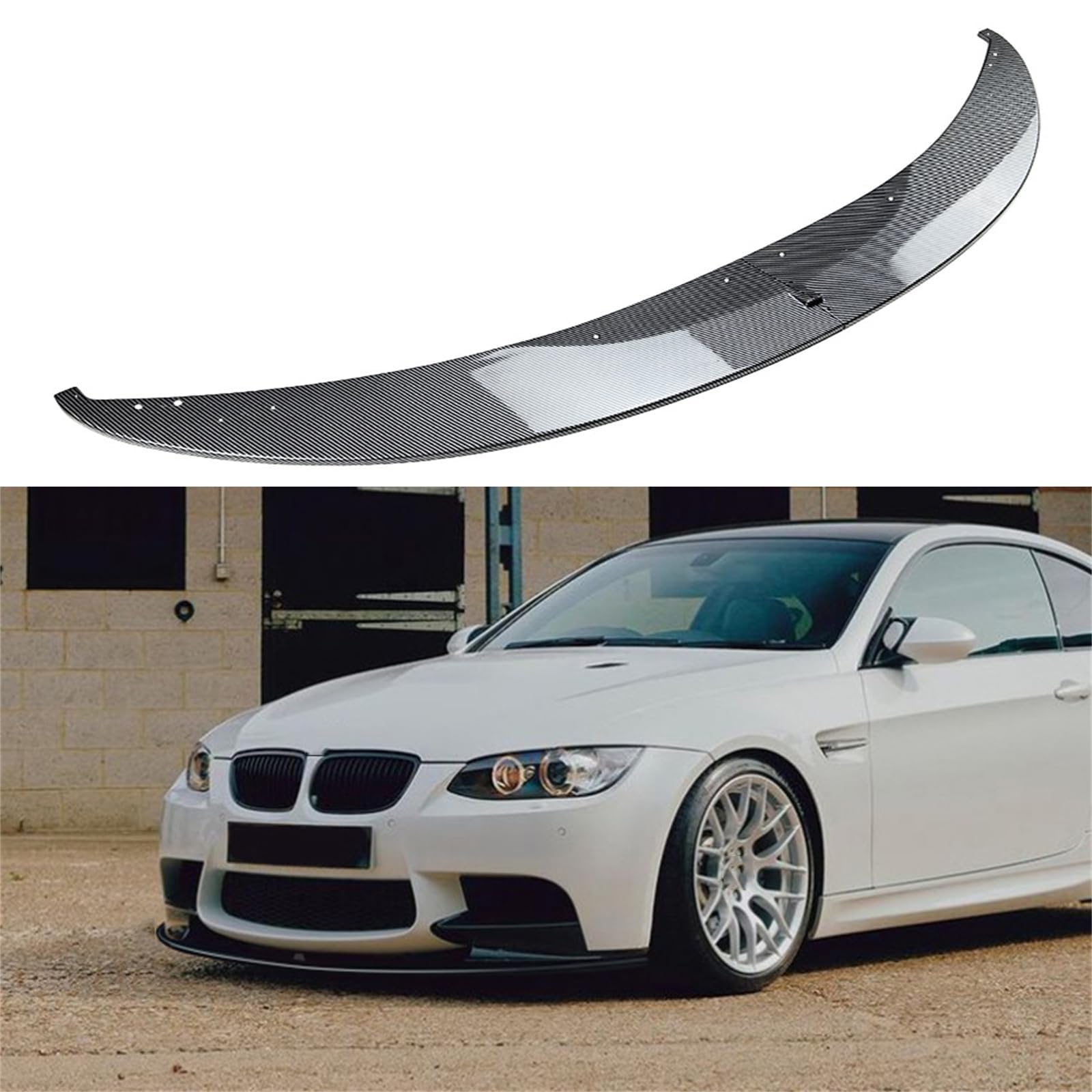Lèvre de pare-chocs pour BMW M3 E90 E92 finition fibre de carbone exclusive