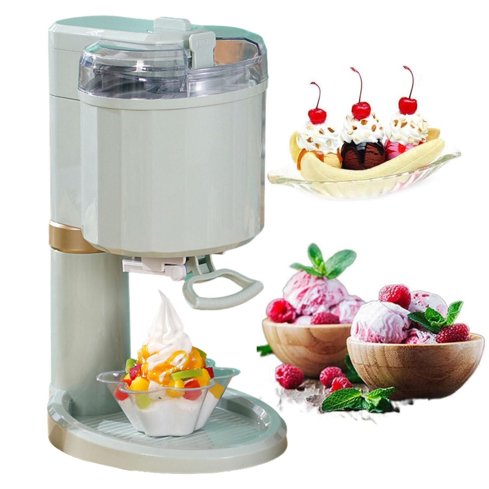Máquina de helados suave y aparato de postres congelados de un litro para yogur casero