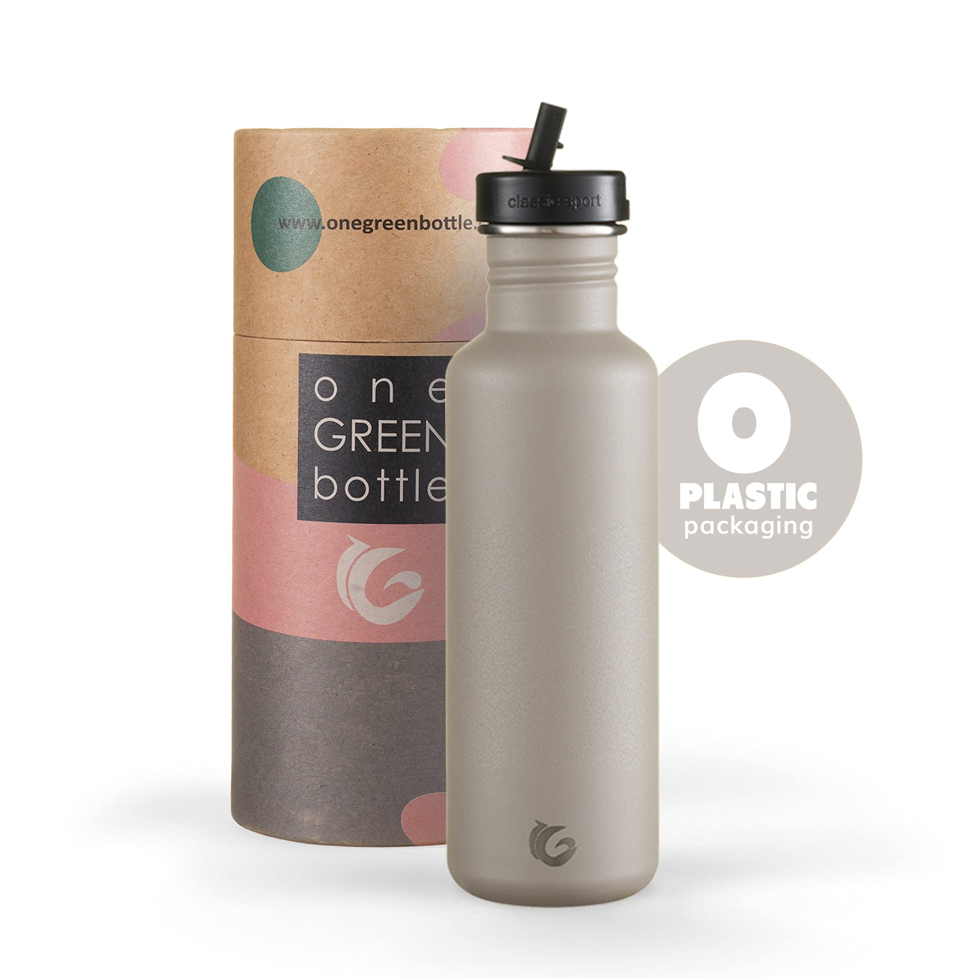 Botella Partyreal 34 Oz (1L) Acero Inoxidable Aislamiento Al Vacío – Doble Pared, Boca Ancha, Deportiva