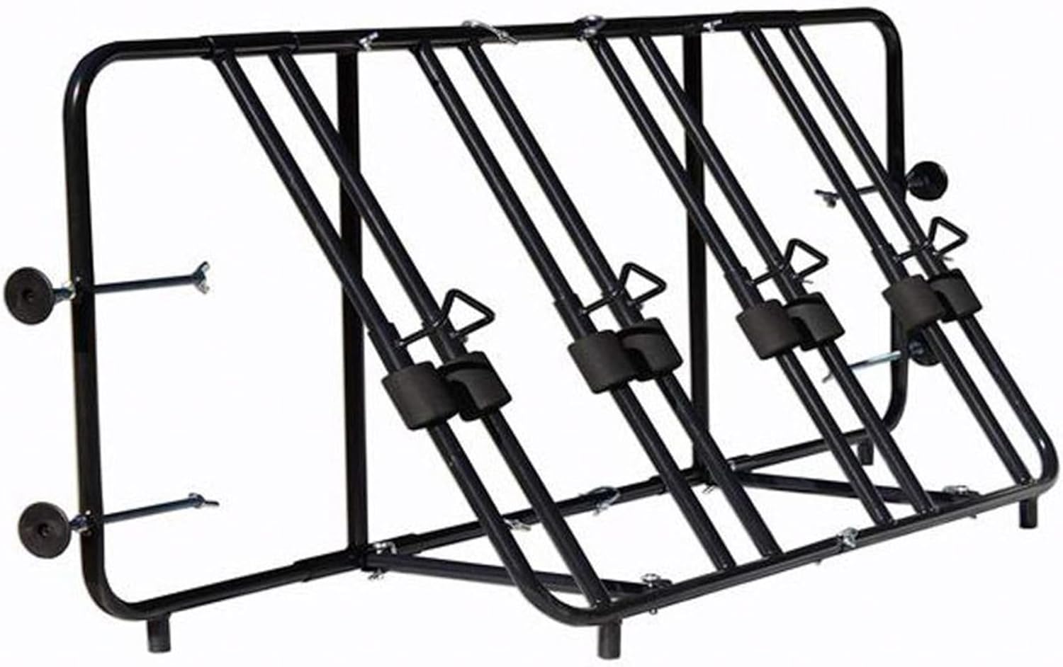 Titan Ramps Truck Bed Adjustable Steel Bike Rack for Up to 4 Bikes - Fits Most Makes/Models