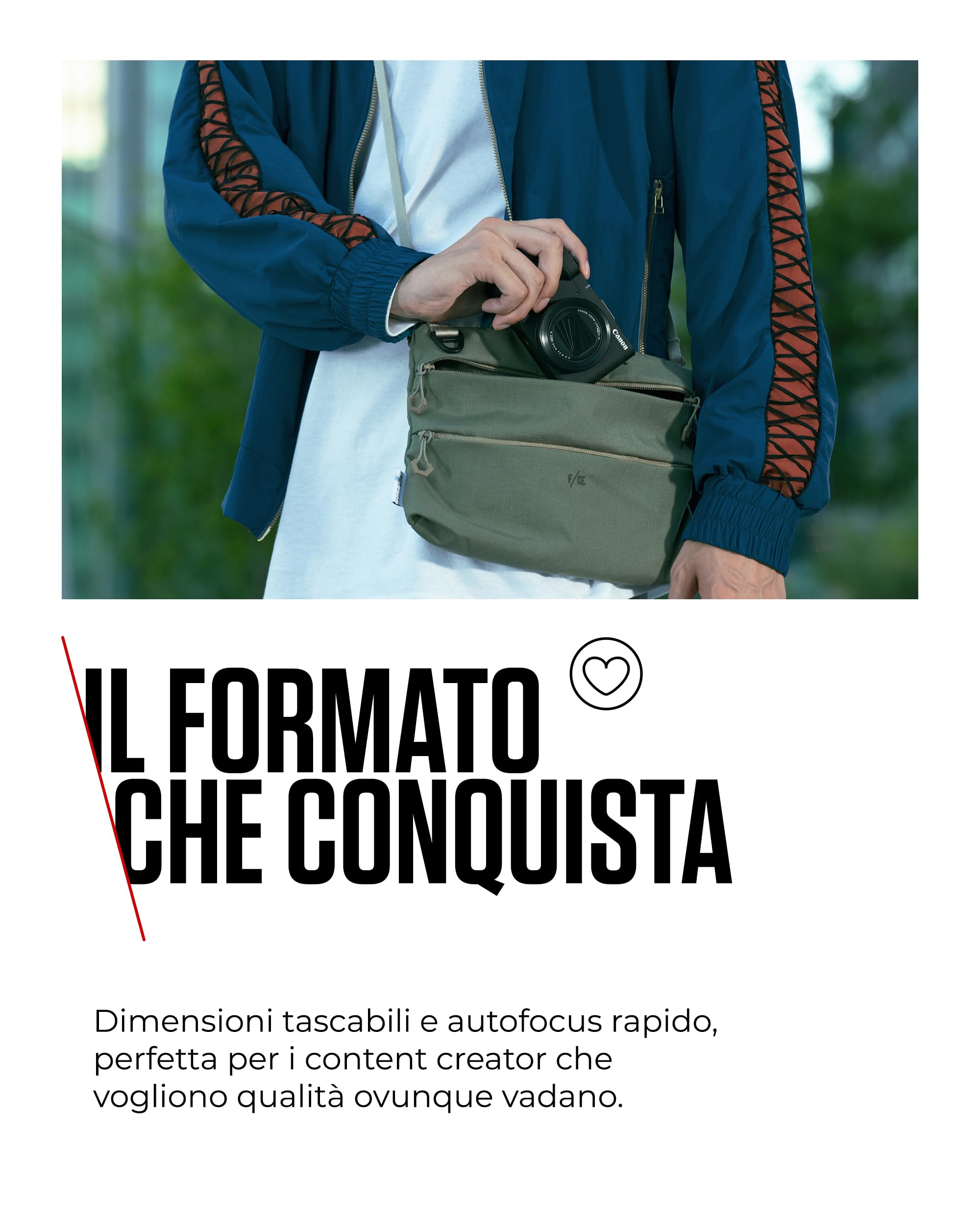 Canon PowerShot V1 – Fotocamera Digitale per Vlogging con Obiettivo Ultra-Grandangolare f/2.8 | Attrezzatura per Content Creator, Vlog e Viaggi | Connessione USB e Wi-Fi