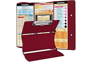 Nurse Clipboard: Foldable Nurse Clipboard with Cheat Sheets