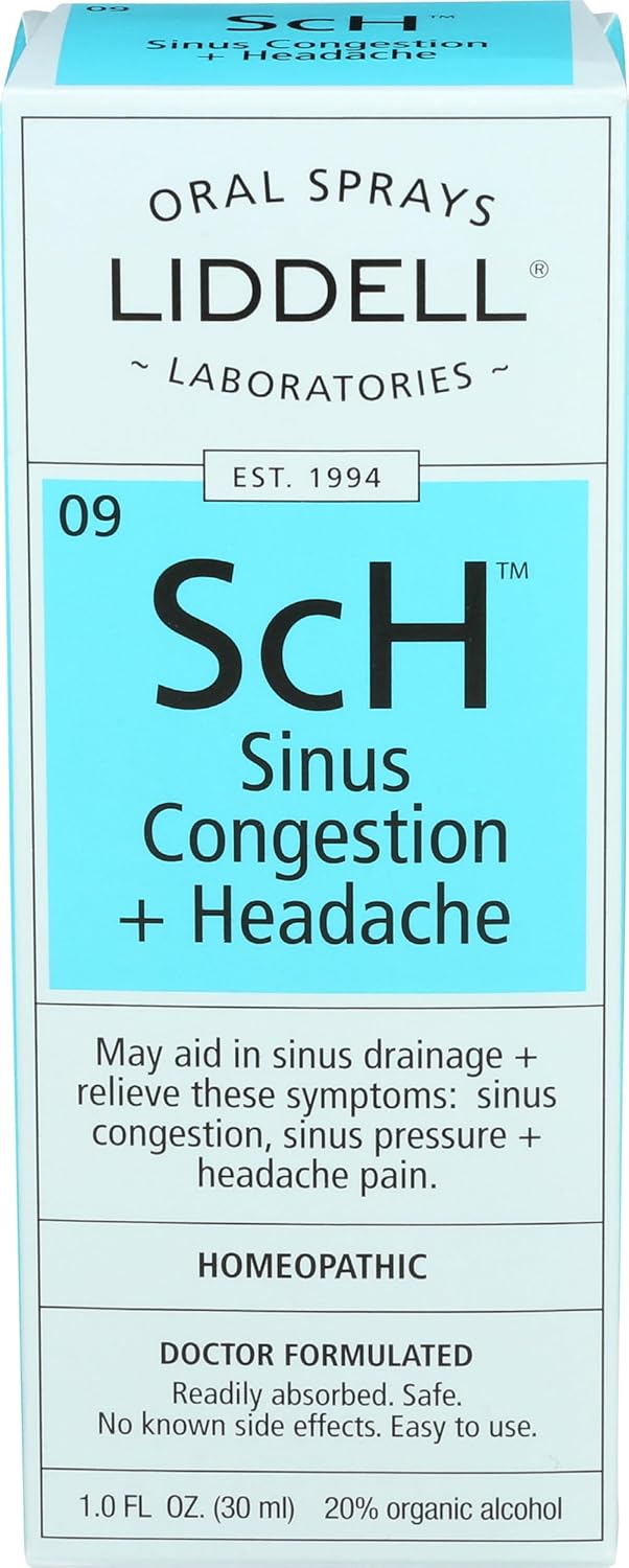 Liddell Homeopathic Sinus Congestion and Headache Spray, 1 Fluid Ounce