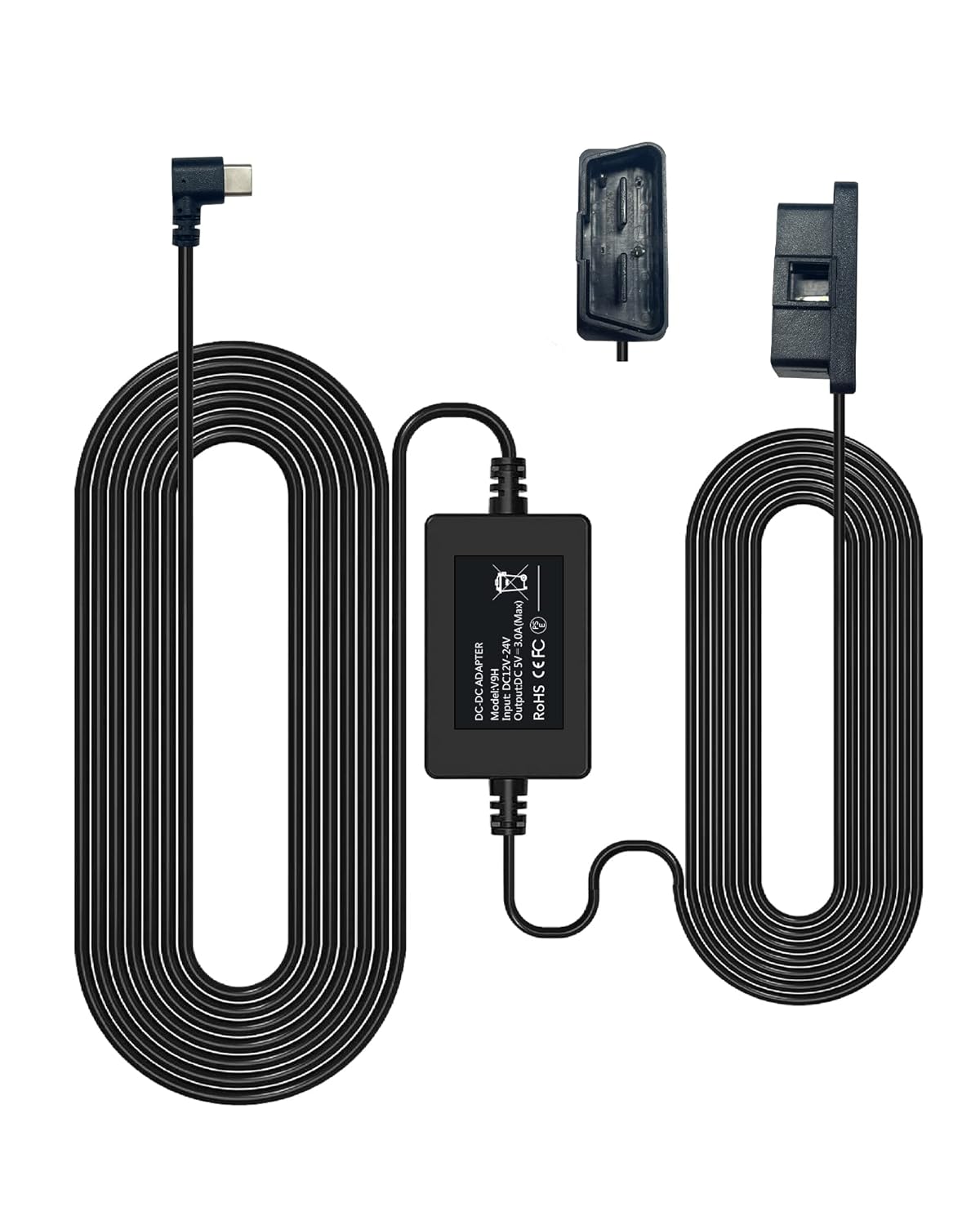WOLFBOX USB C Hardwire Kit OBD,Hard Wire Car Charger Cable