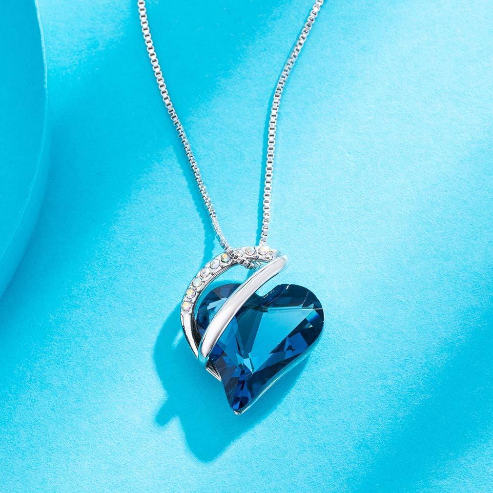 Austrian Crystal Heart Pendant Necklaces for Women Fashion 14K Gold Plated Dainty Necklace Hypoallergenic Jewelry - Image 7