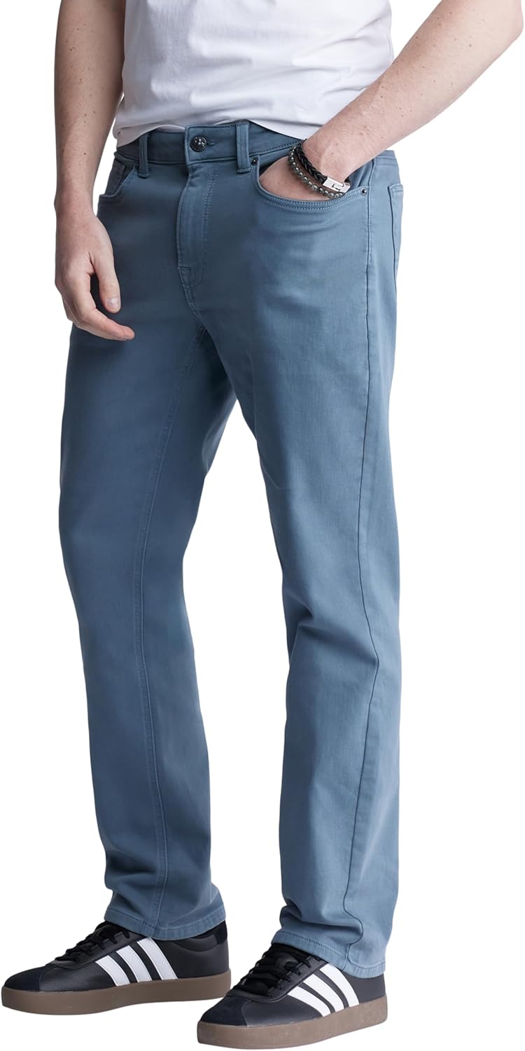 Buffalo David Bitton Mens Non-Denim Straight Leg Six French Terry Pants with Cotton Blend Stretch - Image 2
