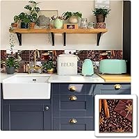 Vista 28 de Alwayspon Adhesivo de vinilo autoadhesivo para despegar y pegar, transferencias de azulejos de pared autoadhesivos pegatina decorativa